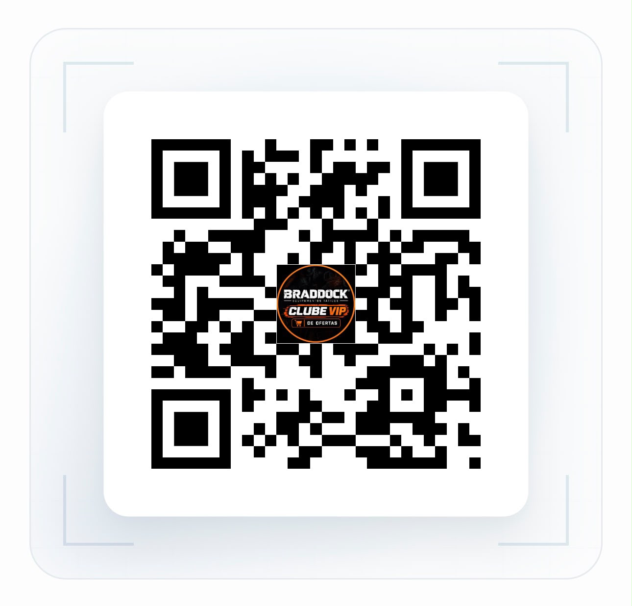QR code para entrar no Clube VIP Braddock pelo WhatsApp